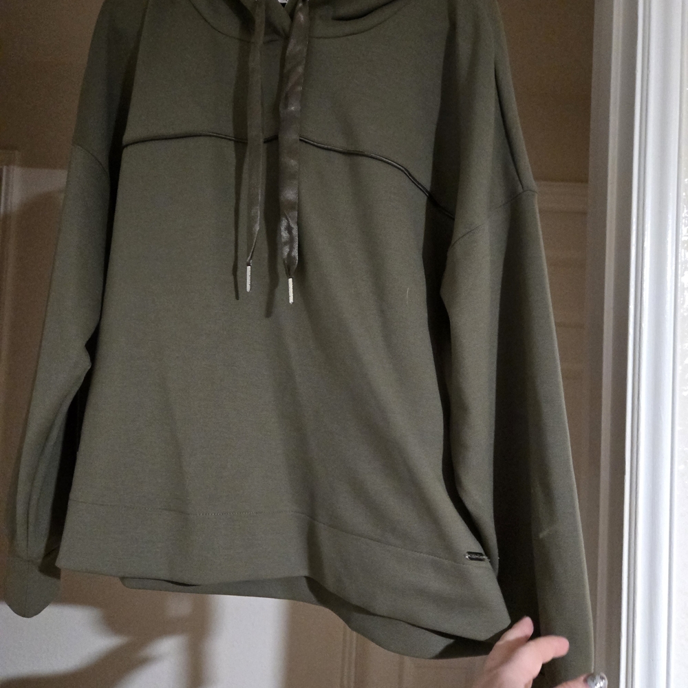 Calvin Klein Green Hoodie with Logo Detail